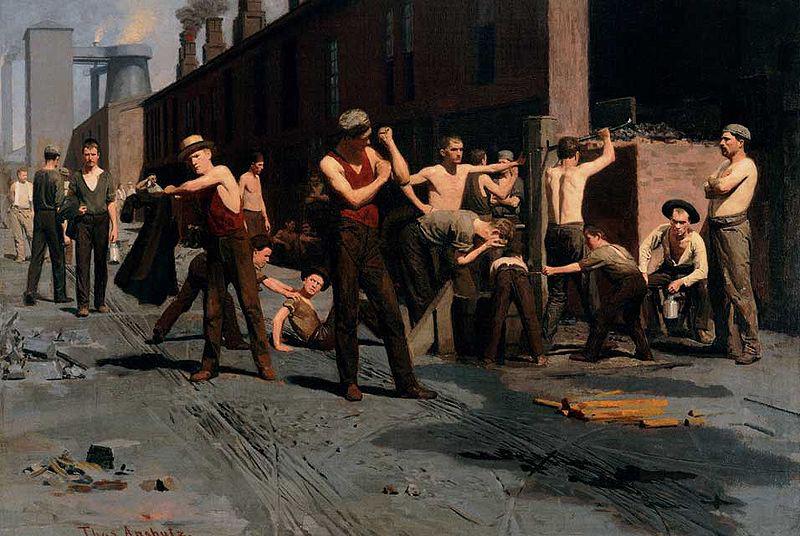 Thomas Pollock Anshutz The Ironworker's Noontime oil painting picture